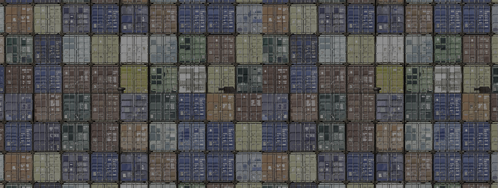 A lot of Shipping Containers